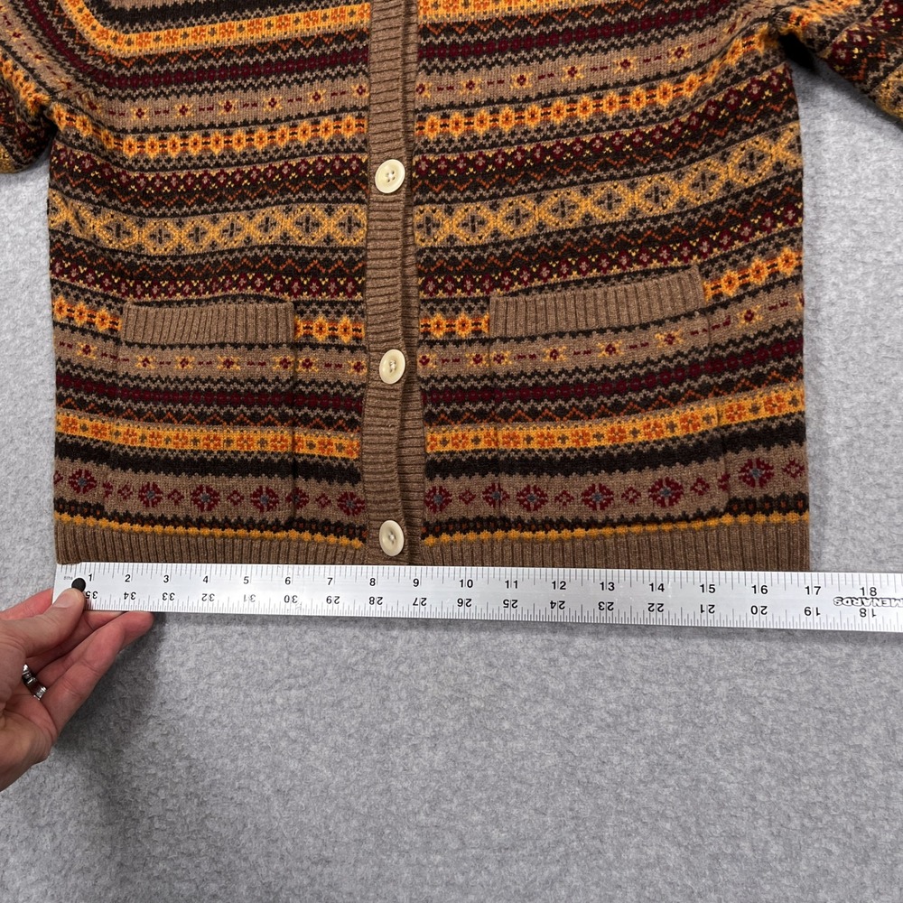 Alex Mill Francis Cardigan Womens XS Fair Isle Extrafine Merino Wool Sweater - Picture 7 of 12